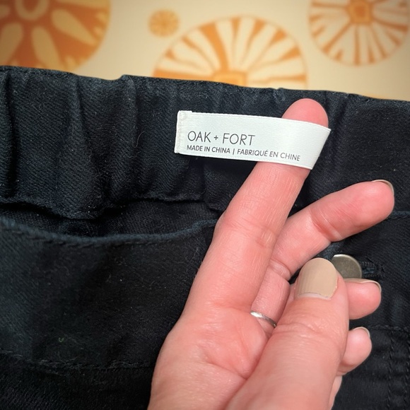 Black Wide Leg Pants by OAK + FORT, size XS - Picture 6 of 6